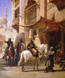 Arab Warriors in a Street