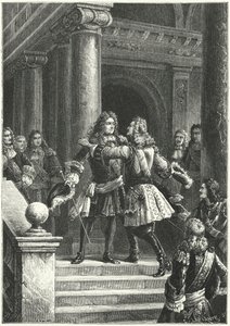 Marshal Villars and Prince Eugene of Savoy meeting to negotiate the Treaty of Rastatt by Paul Dominique Philippoteaux