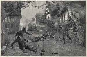 War of 1870-1871 - Battle of Woerth (or Battle of Froeschwiller-Woerth), August 6