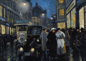 An Evening Walk on the Boulevard