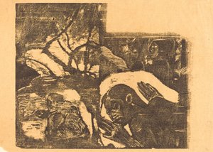 A Maori Woman in a Forest, Manao Tupapau She is Haunted by a Spirit by Paul Gauguin