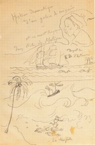 Drawing from an Album of Drawings Produced for the Young Jacques Bousquet