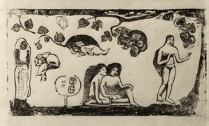 Women, Animals, and Foliage by Paul Gauguin