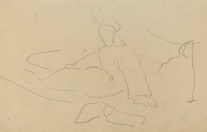 Figure Seated on the Ground (recto)