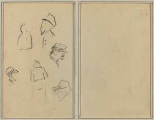 Four Heads and Two Figures