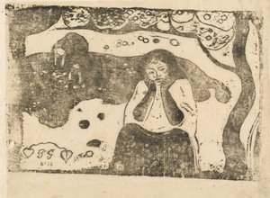 Human Sorrow by Paul Gauguin