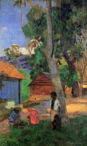 Huts in Martinique by Paul Gauguin
