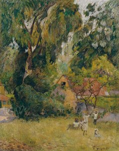 Huts under the Trees by Paul Gauguin