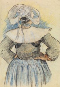 The Breton Woman, Pont-Aven by Paul Gauguin