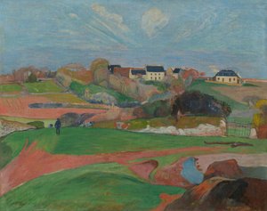 Landscape at Le Pouldu by Paul Gauguin