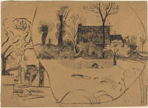 Landscape at Pont-Aven by Paul Gauguin