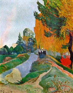 Landscape in Arles near the Alyscamps by Paul Gauguin