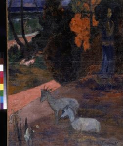 Landscape with Two Goats