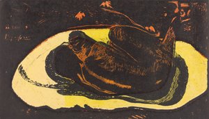 She is Haunted by a Spirit by Paul Gauguin