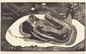 She is Haunted by a Spirit by Paul Gauguin