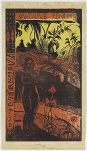Nave Nave Fenua from the Noa Noa Series by Paul Gauguin