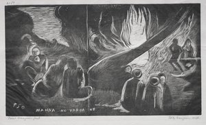 Noa Noa, The Devil Speaks Mahna No Varua Ino by Paul Gauguin