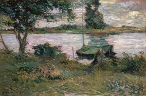 Riverbank by Paul Gauguin