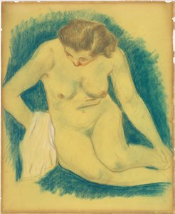 Seated Nude Seen from Above by Paul Gauguin