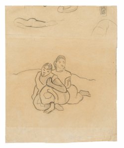 Seated Tahitian Women (related to the painting Nafea faa ipoipo [When Will You Marry?]) and Other Sketches by Paul Gauguin