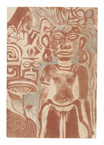 Tahitian Idol—the Goddess Hina by Paul Gauguin