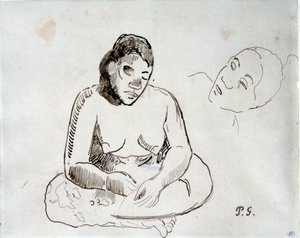 Tahitian Woman Sitting