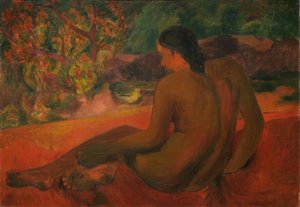 Tahitian Woman by Paul Gauguin