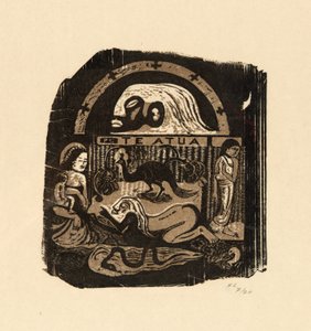 The God, from the Suite of Late Wood-Block Prints by Paul Gauguin