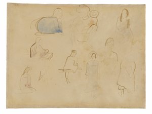 Ten Studies of Tahitian Figures by Paul Gauguin