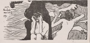 The Black Rocks by Paul Gauguin