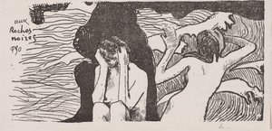 The Black Rocks by Paul Gauguin