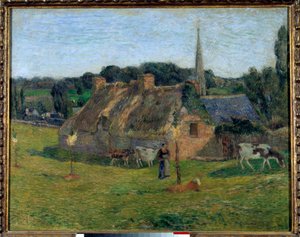 The Derout Lollichon Field and the Church of Pont Aven by Paul Gauguin
