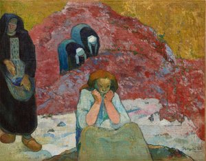The Wine Harvest, Human Misery by Paul Gauguin