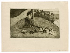 The Woman with Figs by Paul Gauguin