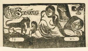 Title Page for Le Sourire by Paul Gauguin