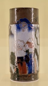 Vase with Breton Scenes by Paul Gauguin