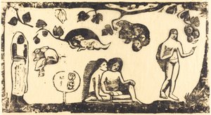 Women, Animals and Foliage, in or after 1895 by Paul Gauguin