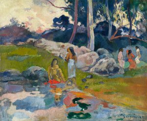 Women at the Banks of River by Paul Gauguin