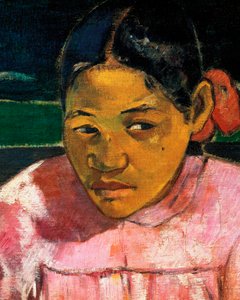 Women of Tahiti or On the Beach (detail) by Paul Gauguin