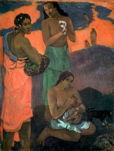 Women on the Seashore The Motherhood by Paul Gauguin