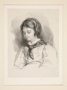 Bust of a Little Girl by Paul Gavarni
