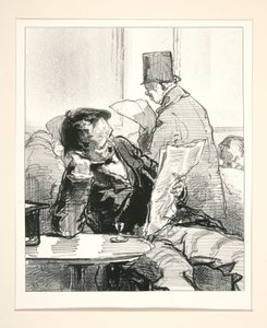 (Blue Journal)..."Nothing can give an idea of the enthusiasm with which these generous words were received."... by Paul Gavarni
