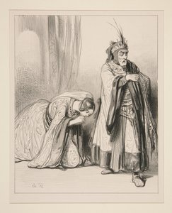 The Young Princess: Must I Expire in Pain at Your Feet, Lord... by Paul Gavarni