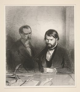 (Before a Notary.) - It is therefore about the transfer of the property of Argencourt... by Paul Gavarni