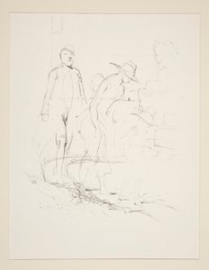 On the Beach by Paul Gavarni