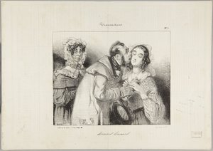 #1 of the series: "Transactions" by Paul Gavarni