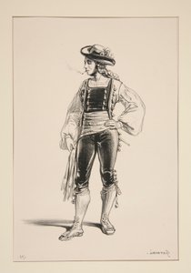 ALGUAZIL. Felt Hat Trimmed with Velvet by Paul Gavarni