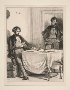 To a Mr. Anatole who waits in a cabinet... by Paul Gavarni
