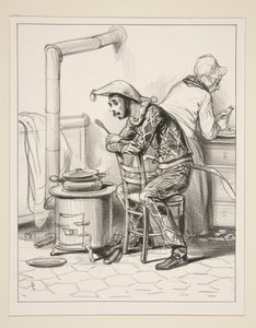 Advance me a hundred sous, mom... by Paul Gavarni