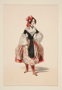 Bachelorette. Satin Beret. by Paul Gavarni